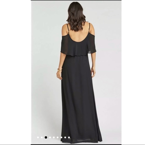 Show Me Your Mumu Caitlin Ruffle Maxi Dress S $178 - Picture 2 of 7